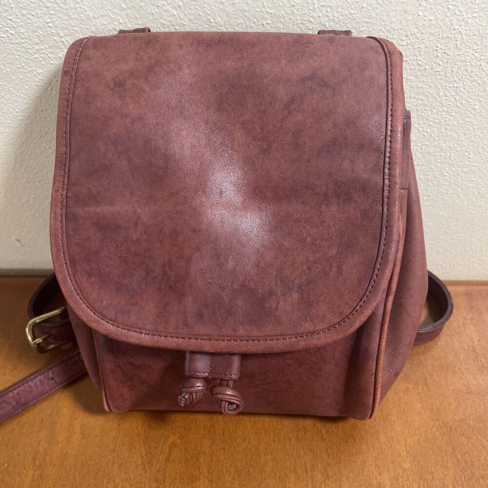 Vtg Rare Coach Classic Pouch Saddle Leather Shoulder Bag Brown Purse